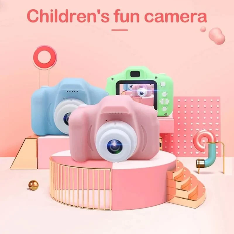 Torima CMR 7 Pembe Mini 1080p Hd Çocuk Kamera Dijital Fotoğraf Makinesi 2-0 Inç Ekran
